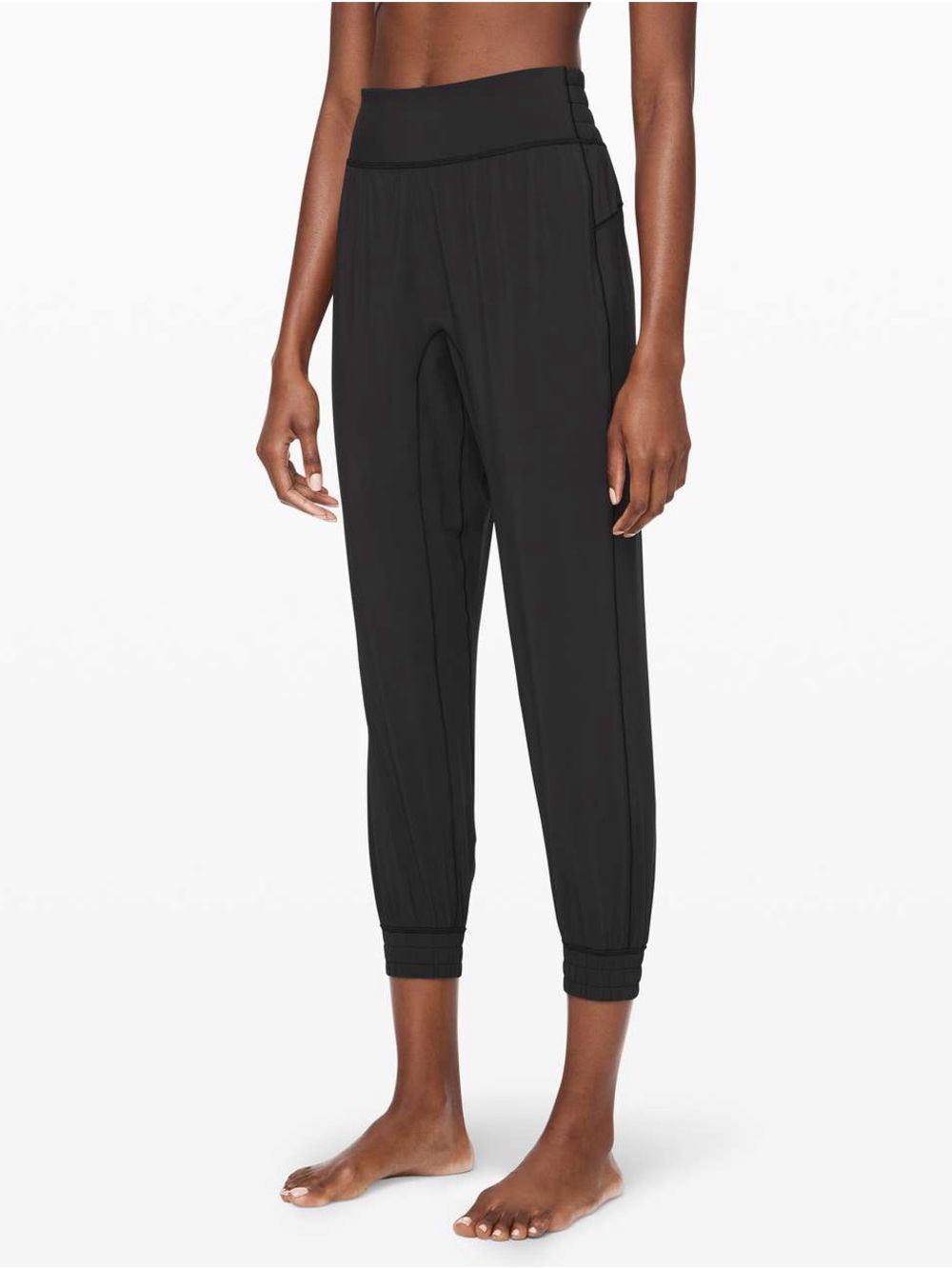 Women’s Lululemon Sun Setter Jogger 28 Black Athletic Pants Athleisure Comfort